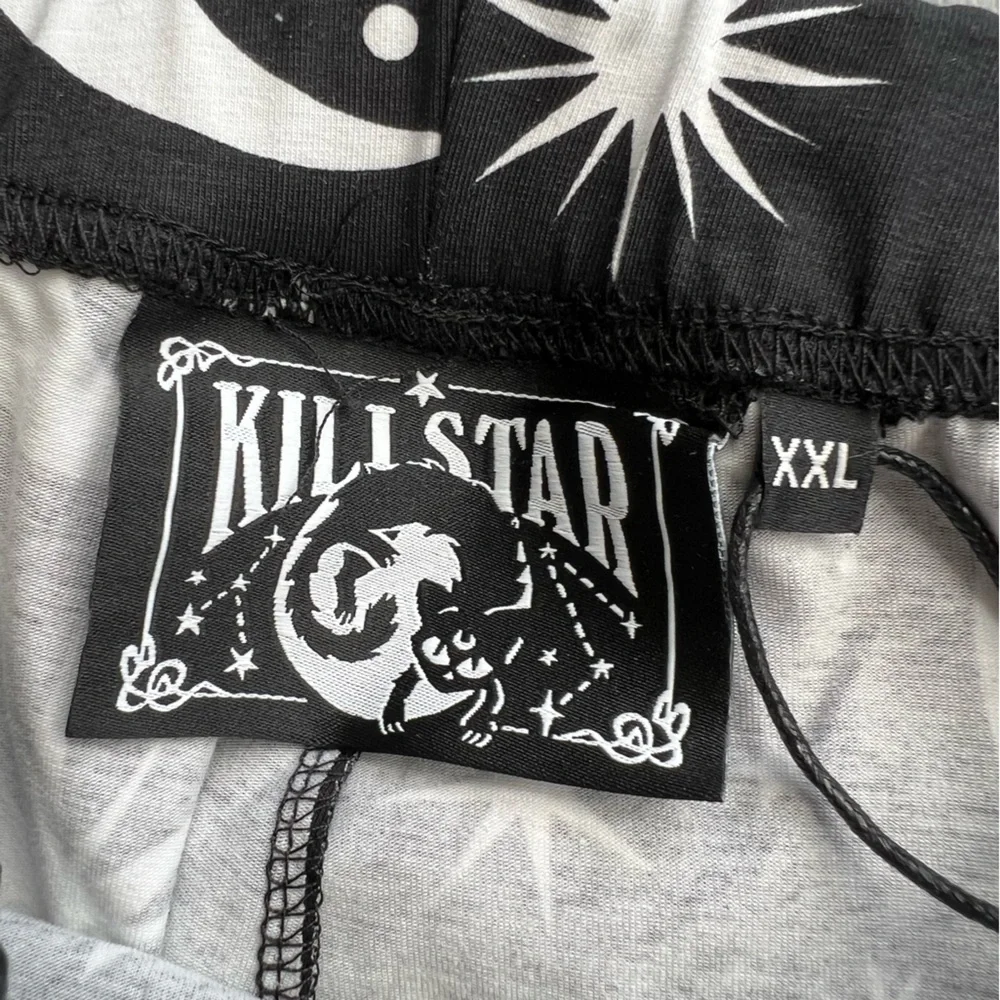 NWT Killstar Under The Stars Leggings Black White Size XXL - Picture 6 of 12